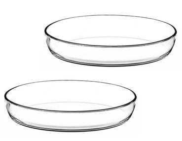 Glas - Auflaufformen oval ca. 2L Termisil - 2 Stück