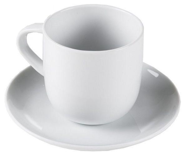 Kaffeetasse mit Untertasse  pure & simple - 4 tlg. Set