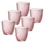 Preview: 6 Wassergläser / Whiskybecher 29cl Line Rosa