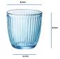 Preview: Wassergläser / Whiskybecher 29cl Line Blau - 6 Stück