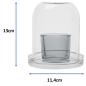 Preview: Windlicht aus Glas 3tlg.