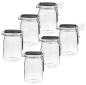 Preview: Einkochglas 1000ml mit Kreide Beschriftungsdeckel- Bügelverschluss - 6 Stück