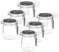 Preview: Einkochglas 750ml mit Kreidebeschriftungsdeckel- Bügelverschluss - 6 Stück