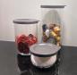 Preview: Vorratsdosen Glas Nora - 3tlg.Set