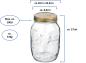 Preview: Quattro Stagioni Einmachglas 1000ml - 6 Stück