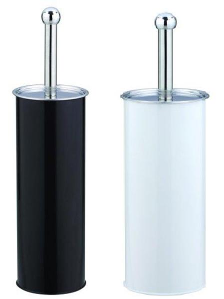 Toilettenbürste Edelstahl schwarz oder weiß 70061