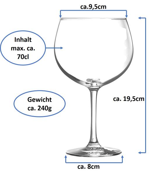 Gin Tonic Kelche 70cl Cosy Moments - 6 Stück