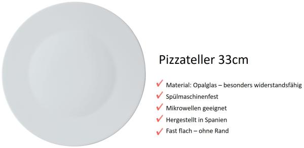 Pizzateller 33cm Ronda - 6 Stück