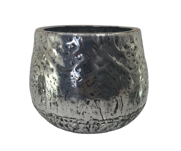 Dekorativer Pflanzenkübel 21cm  aus Aluminium