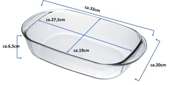 Auflaufform Ovenchef Duralex 2,5L - 33cm x 20cm