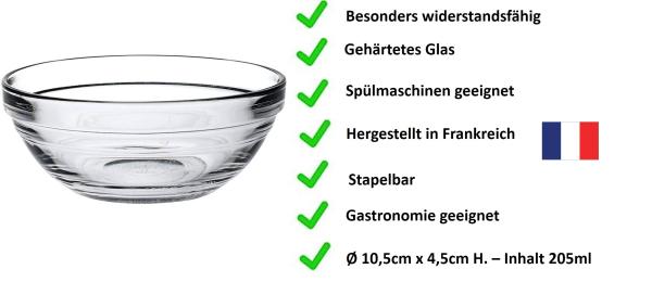 Glasschale Lys 10,5cm  - 24 Stück