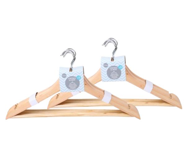Kleiderbügel aus Holz 44,5cm - 10 Stück