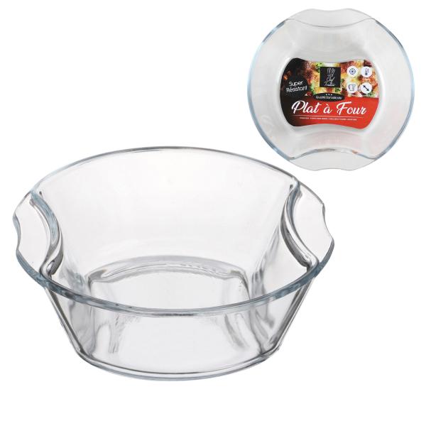Kleine Auflaufform rund / oval 16cm x 15,5cm - 2er Set
