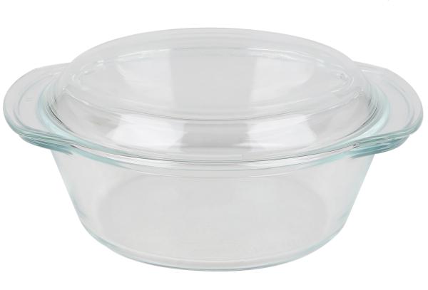 Emilja® Glas Auflaufform mit Deckel 1,5L