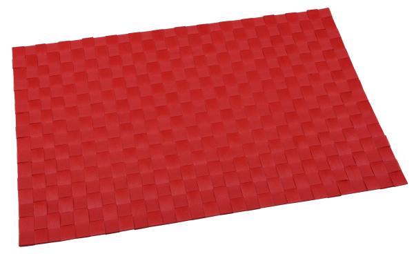 Tischset abwaschbar  45,5cm x 30cm rot - 1 Stück