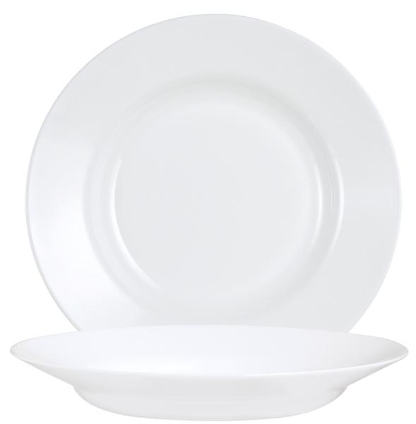 Teller tief 22cm Everyday Opalglas - 6 Stück