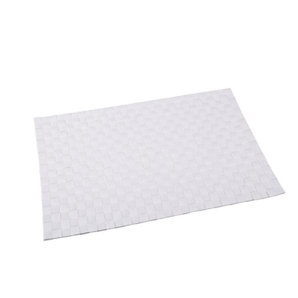 Tischset abwaschbar  45,5cm x 30cm weiß - 1 Stück